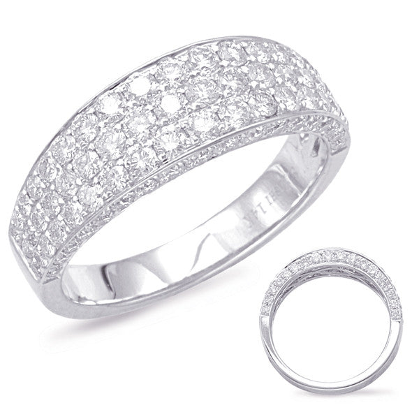 White Gold Pave Diamond Band