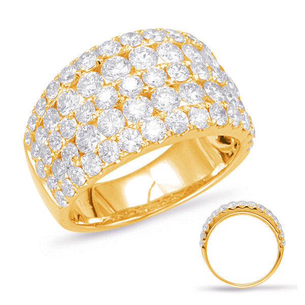 Yellow Gold Diamond Fashion Ring