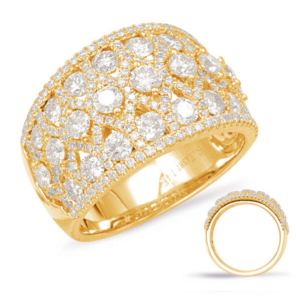 Yellow Gold Diamond Fashion Ring