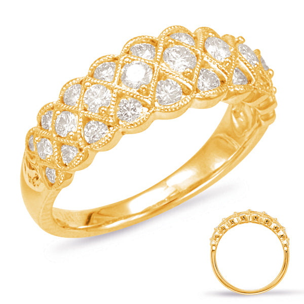 Yellow Gold Diamond Fashion Ring - D4567YG