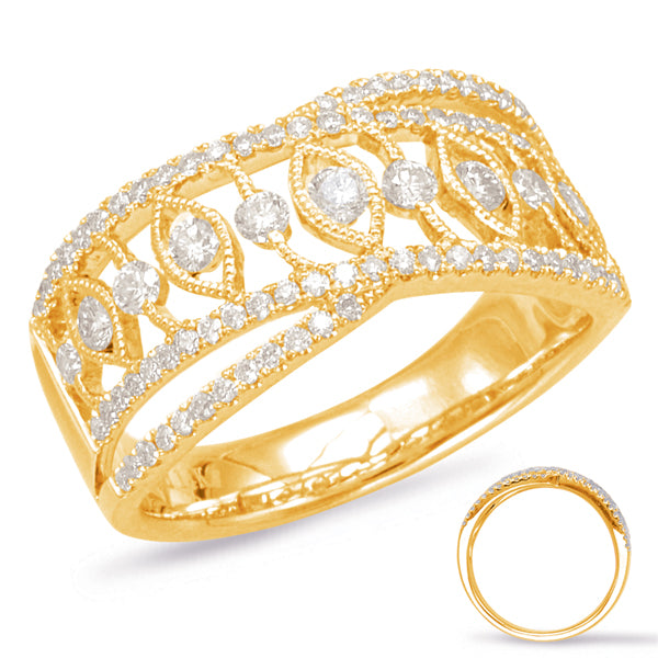 Yellow Gold Diamond Fashion Ring - D4568YG