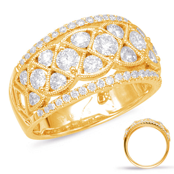 Yellow Gold Diamond Fashion Ring - D4569YG