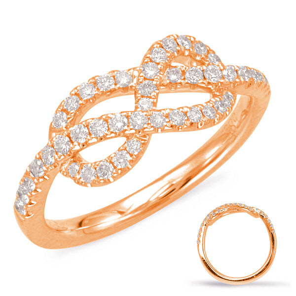 Rose Gold Diamond Fashion Ring - D4573RG