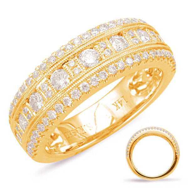 Yellow Gold Diamond Fashion Ring