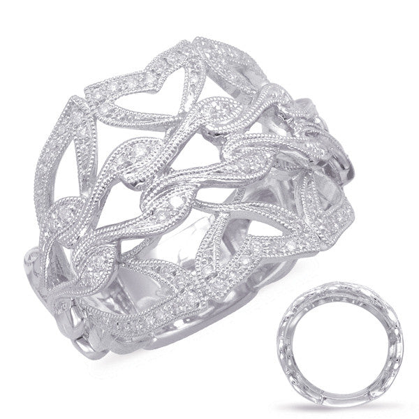 White Gold Diamond Fashion Ring