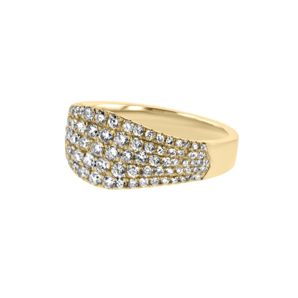 Yellow Gold Diamond Fashion Ring