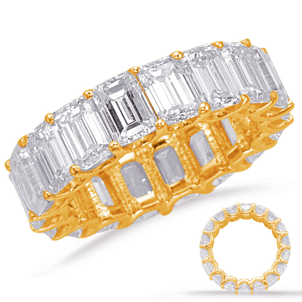 Emerald Cut Eternity Band (4.3mm) - D4587-564YG