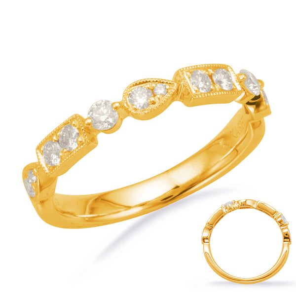 Yellow Gold Stackable Band - D4591YG