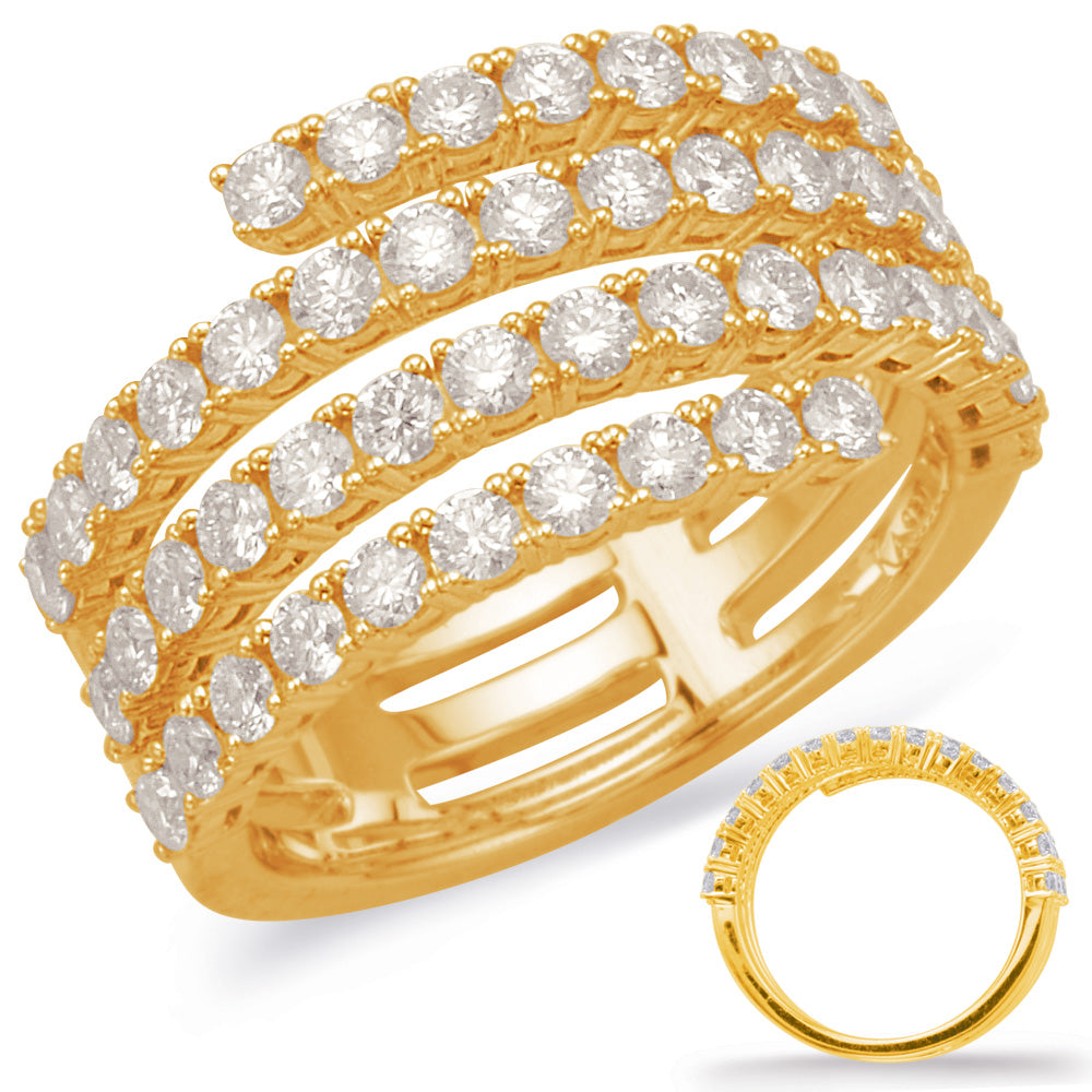 Yellow Gold Diamond Fashion Ring - D4612YG