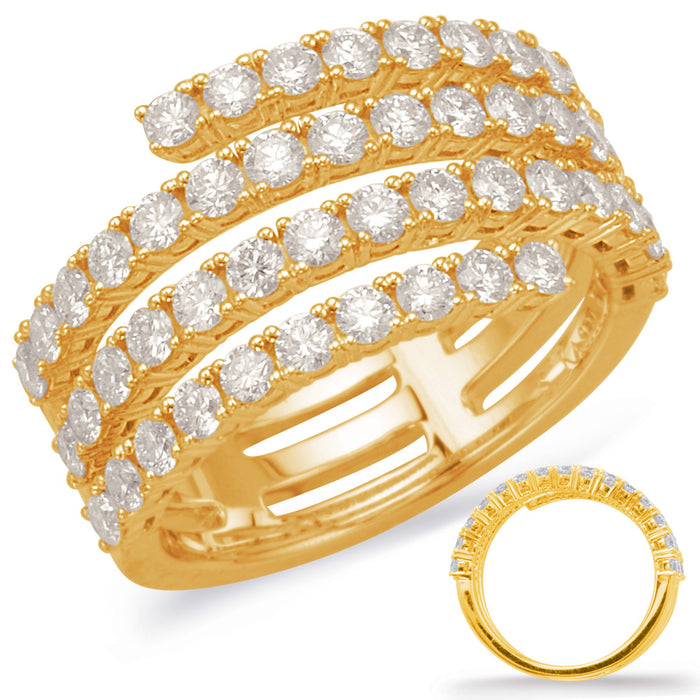 Yellow Gold Diamond Fashion Ring - D4612YG