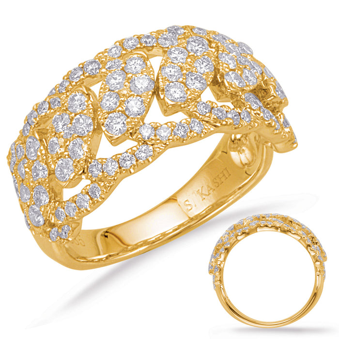 Yellow Gold Diamond Fashion Ring - D4622YG