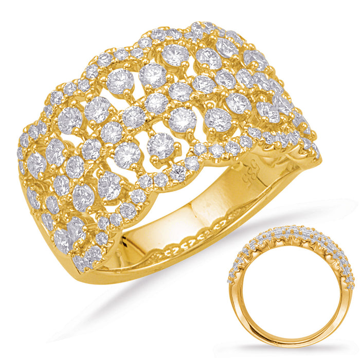 Yellow Gold Diamond Fashion Ring - D4626YG