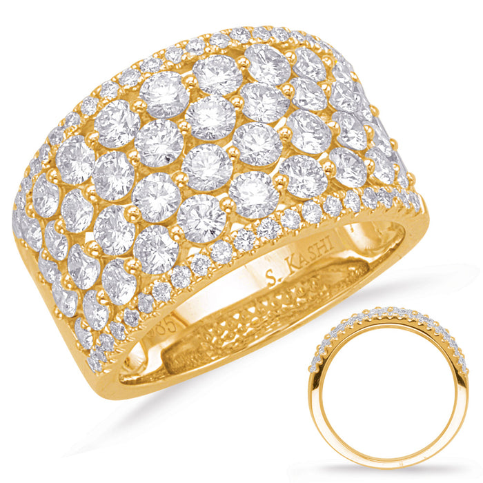 Yellow Gold Diamond Fashion Ring - D4627YG