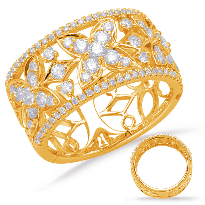 Yellow Gold Diamond Fashion Ring - D4637YG