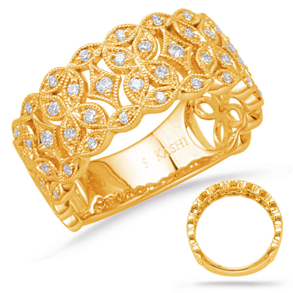 Yellow Gold Diamond Fashion Ring - D4647YG