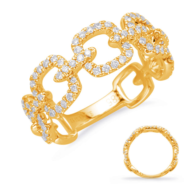 Yellow Gold Diamond Fashion Ring - D4655YG