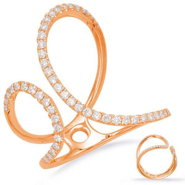 Rose Gold Diamond Fashion Ring - D4664RG
