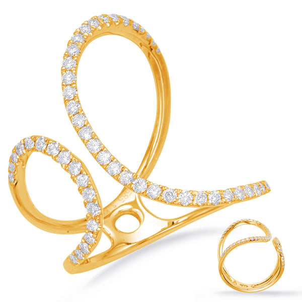 Yellow Gold Diamond Fashion Ring - D4664YG