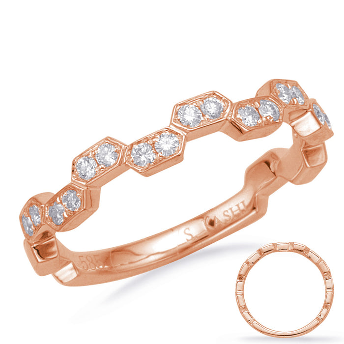 Rose Gold Diamond Band - D4680RG