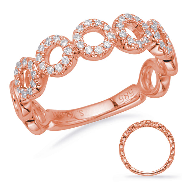 Rose Gold Diamond Fashion Ring - D4682RG