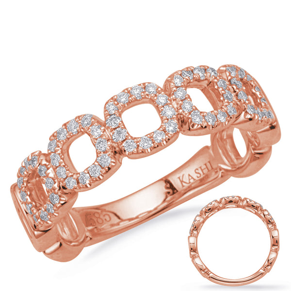 Rose Gold Diamond Fashion Ring - D4683RG