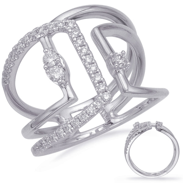 White Gold Diamond Fashion Ring - D4687WG
