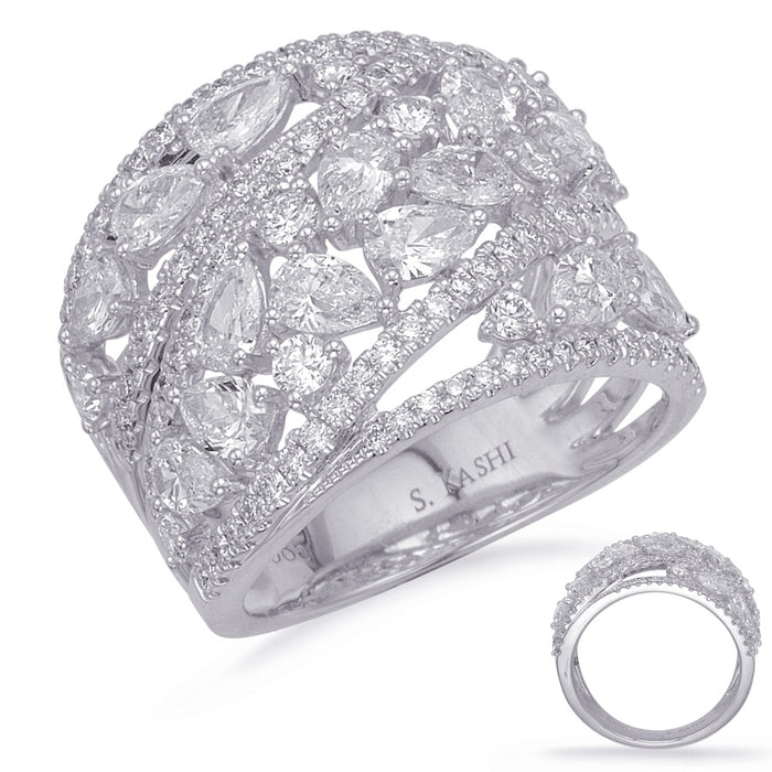White Gold Diamond Fashion Ring - D4689WG