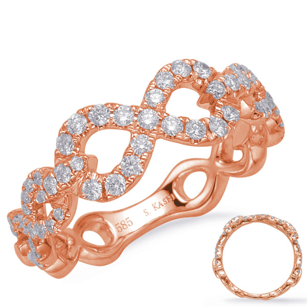 Rose Gold Diamond Fashion Ring - D4702RG