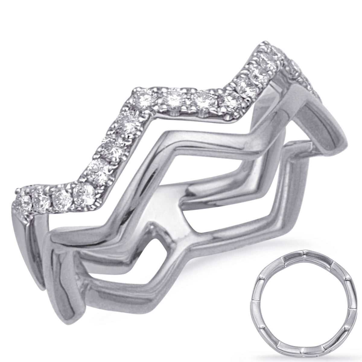 White Gold Diamond Fashion Ring - D4725WG