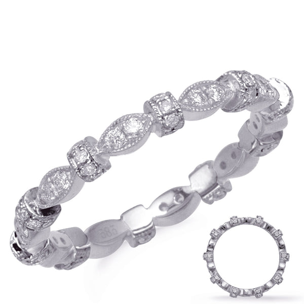 White Gold Stackable Eternity Band - D4734-6WG