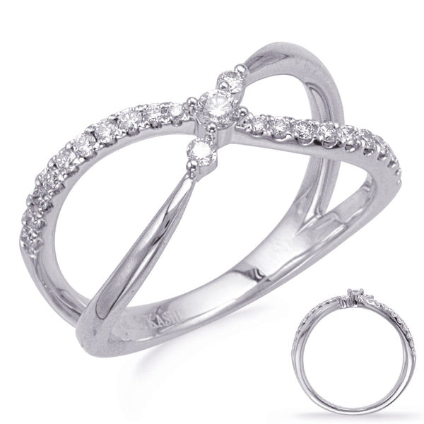 White Gold Diamond Fashion Ring - D4737WG