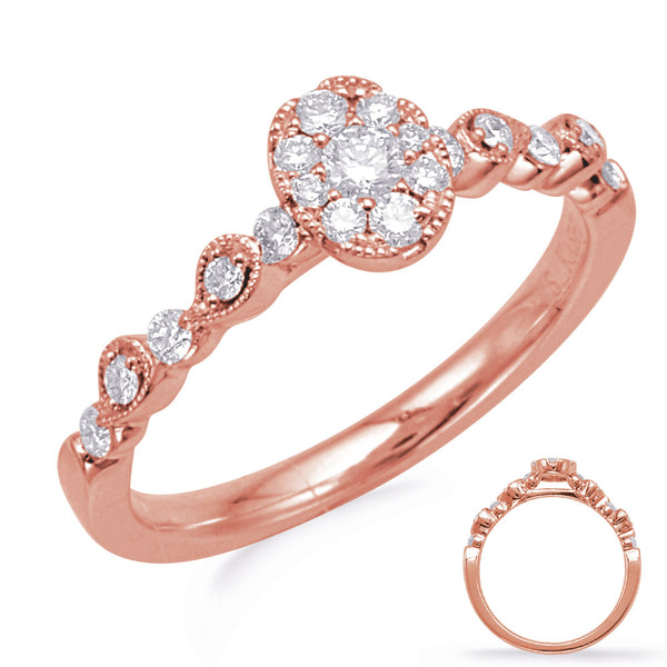 Rose Gold Diamond Fashion Ring - D4738RG
