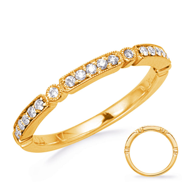 Yellow Gold Stackable Band - D4742YG