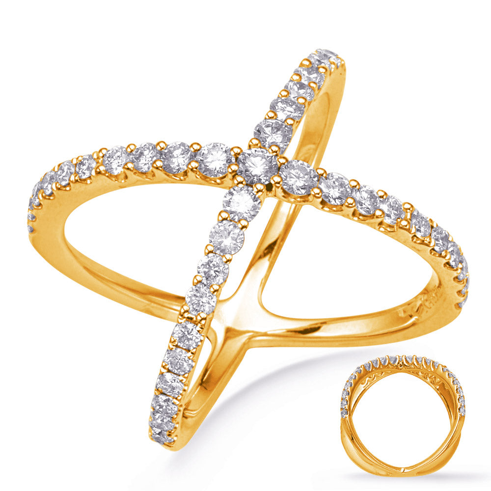 Yellow Gold Diamond Fashion Ring - D4755YG