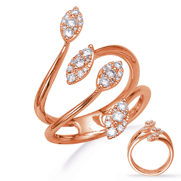 Rose Gold Diamond Fashion Ring - D4761RG