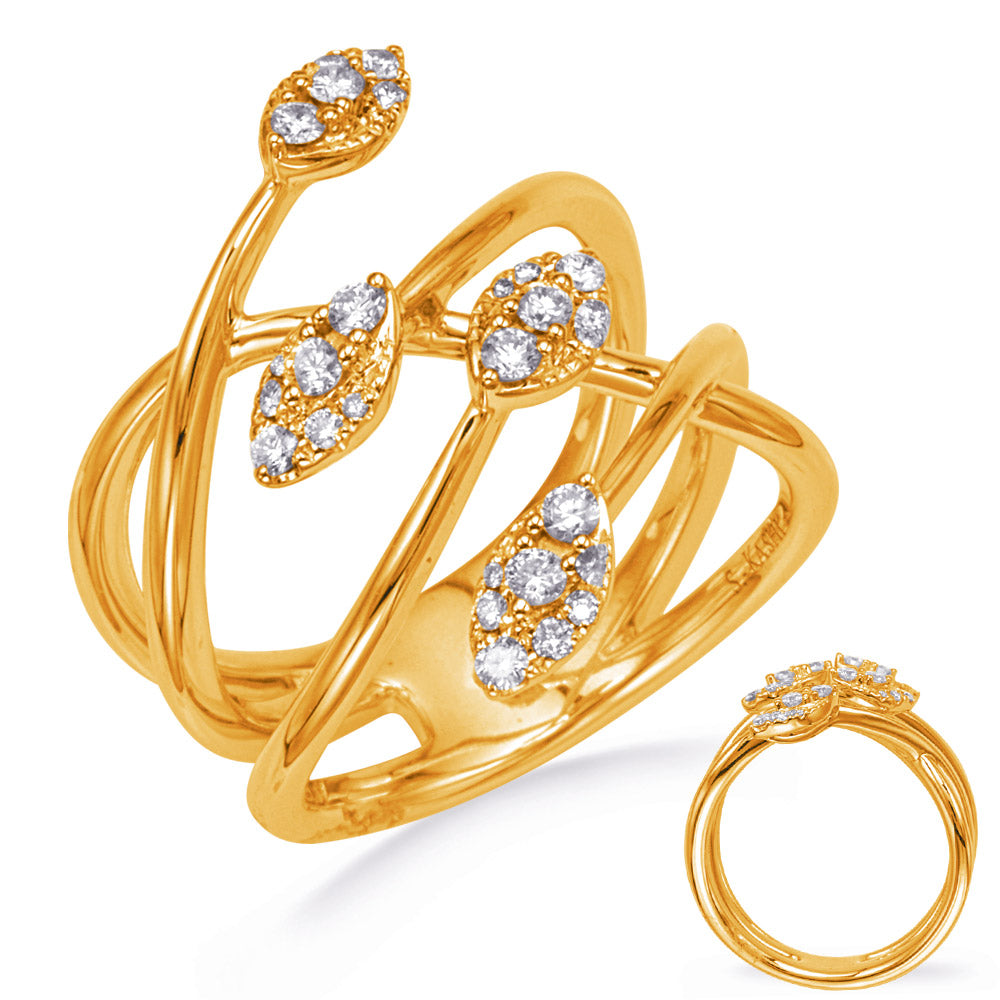 Yellow Gold Diamond Fashion Ring - D4762YG