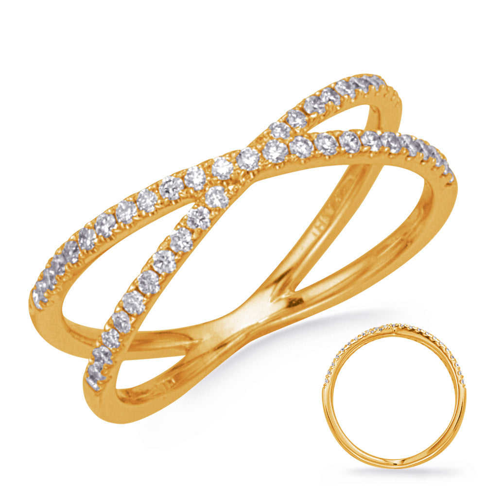 Yellow Gold Fashion Diamond Ring - D4784YG
