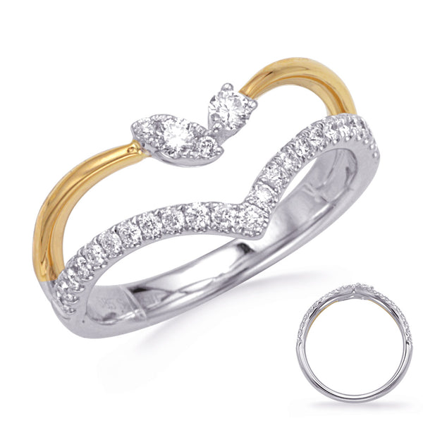 White & Yellow Gold Diamond Ring - D4786YW