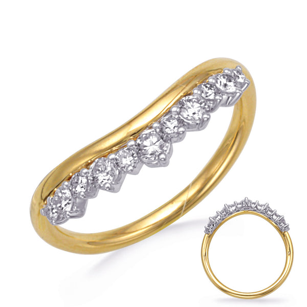 White & Yellow Gold Diamond Ring - D4807YW