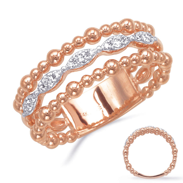 Rose  Gold Diamond Ring - D4875RG