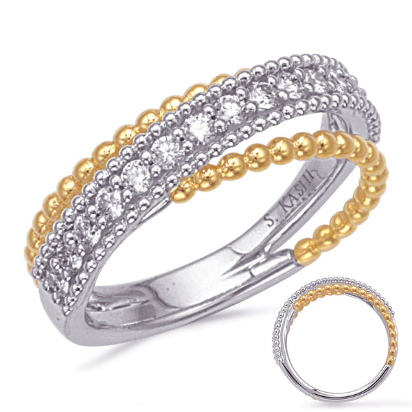 Yellow & White Gold Diamond Ring - D4877YW