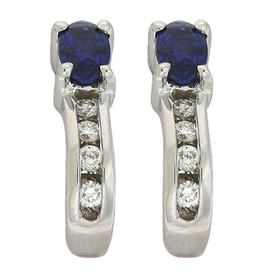 Sapphire & Diamond Earring - E1119-SWG
