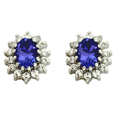 Tanzanite & Diamond Earring - E1199-TWG