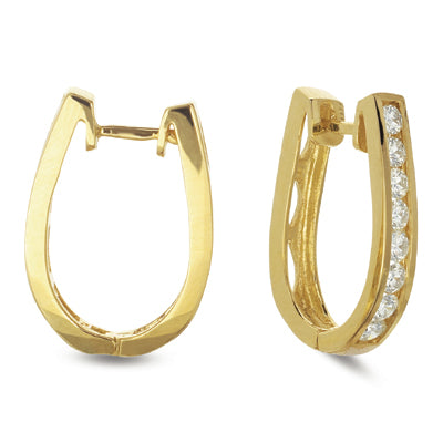 Diamond Huggie Earring - E1246YG