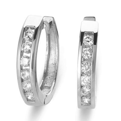 Diamond Huggie Earring - E1283WG