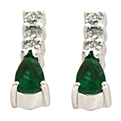 Emerald & Diamond Earring - E1291-EWG