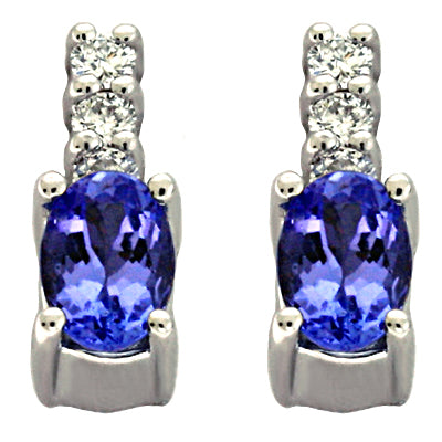 Tanzanite & Diamond Earring - E1303-TWG