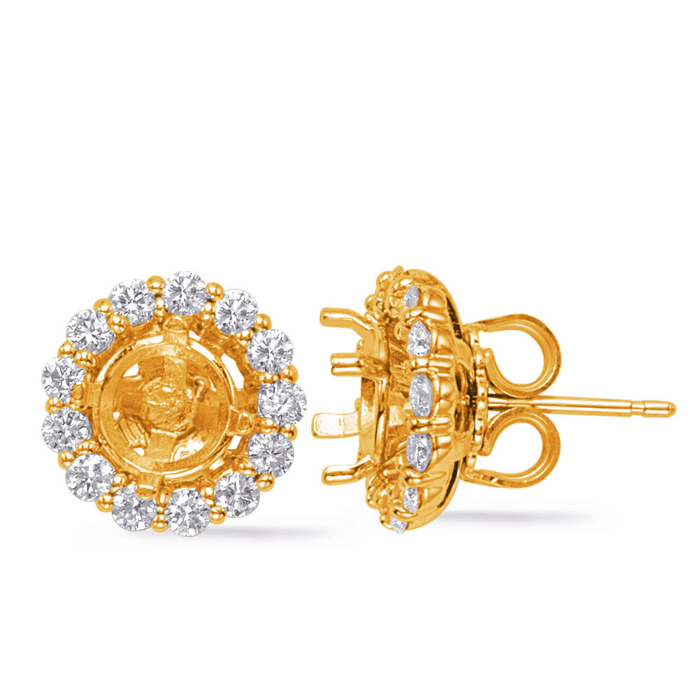 Yellow Gold Jackets Earring 1ct Each - E1338-2YG