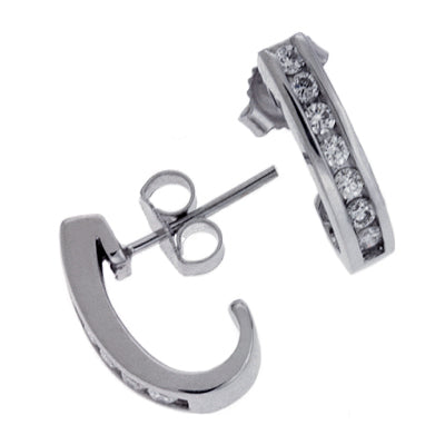 White Gold Diamond Earring - E1361WG
