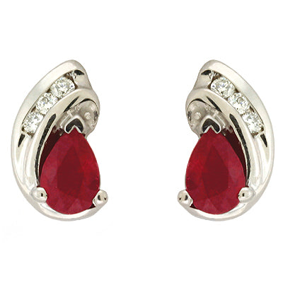Ruby & Diamond Earring - E7212-RWG